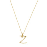 Initial Necklace (Plata .925 con Baño de Oro Amarillo)