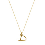 Initial Necklace (Plata .925 con Baño de Oro Amarillo)