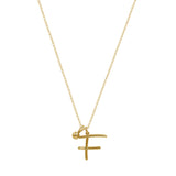 Initial Necklace (Plata .925 con Baño de Oro Amarillo)