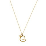 Initial Necklace (Plata .925 con Baño de Oro Amarillo)