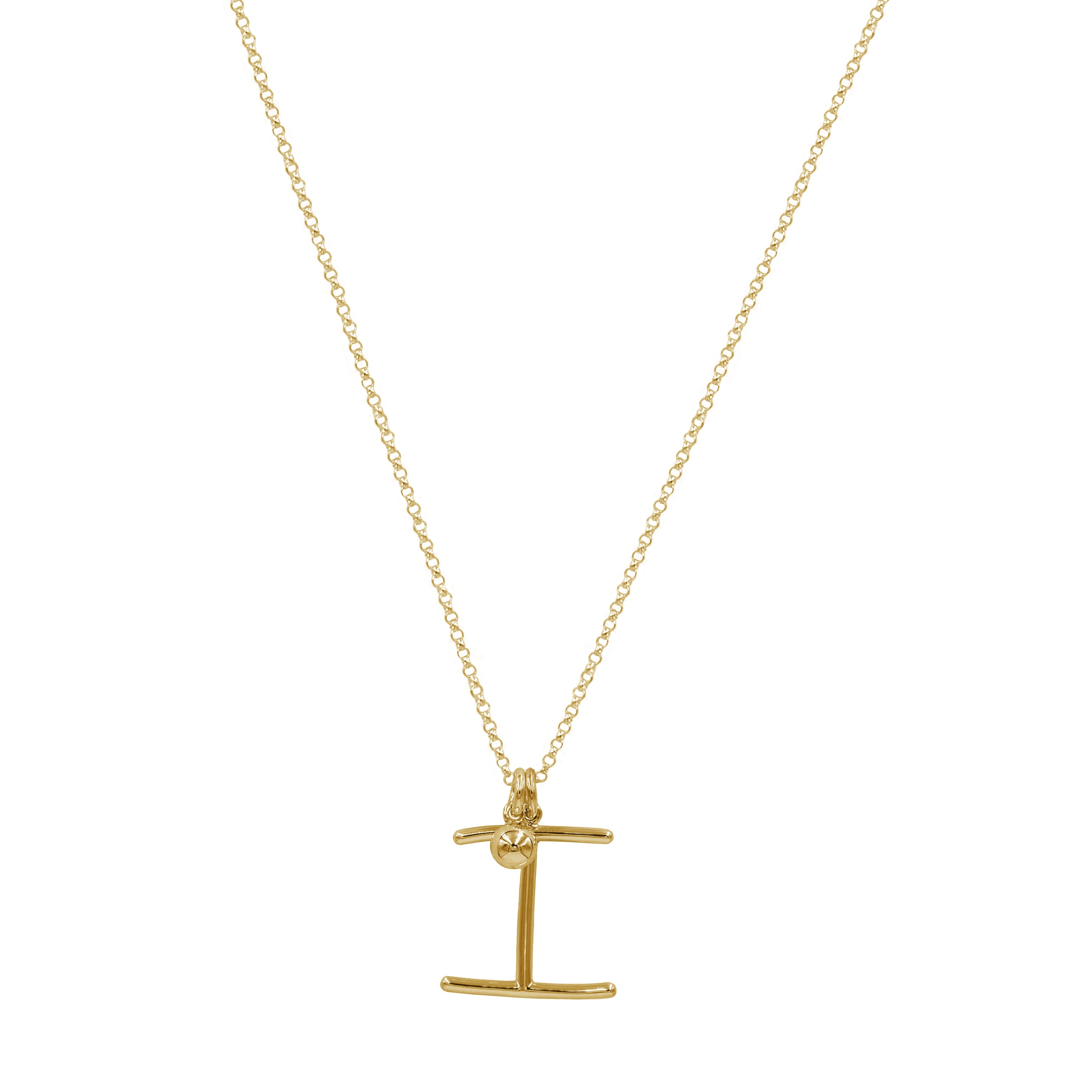 Initial Necklace (Plata .925 con Baño de Oro Amarillo)