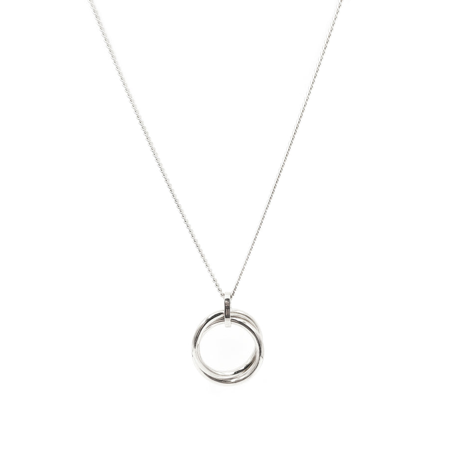 Double Ring Necklace (Plata .925)