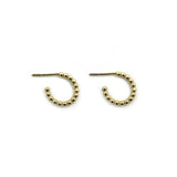 Arracadas Chica Esferas (Plata .925 con Baño de Oro)