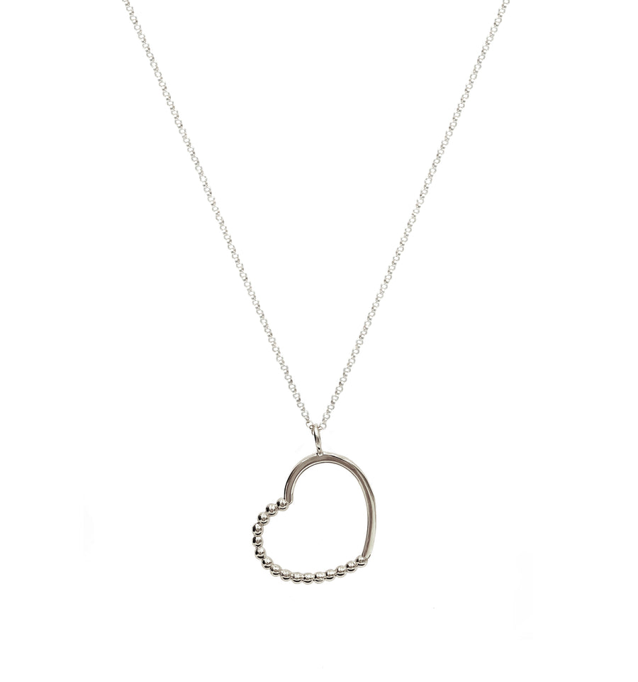Heart Spheres Necklace (Plata .925)