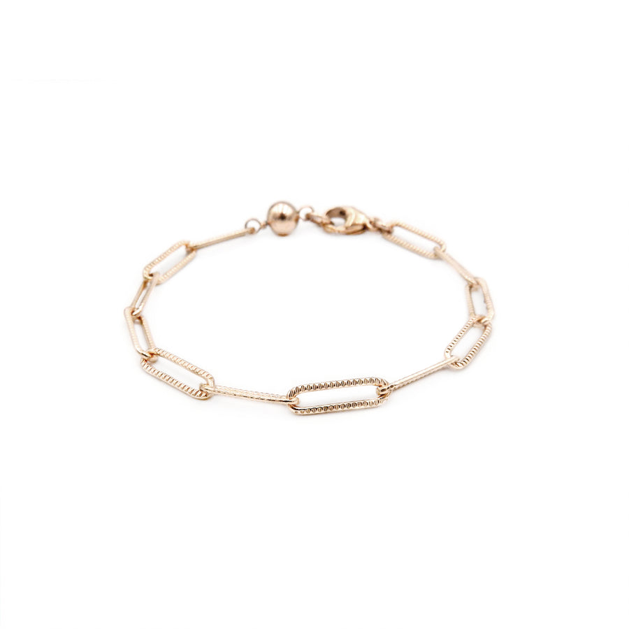 Links Patterns Bracelet (Oro Laminado Amarillo)