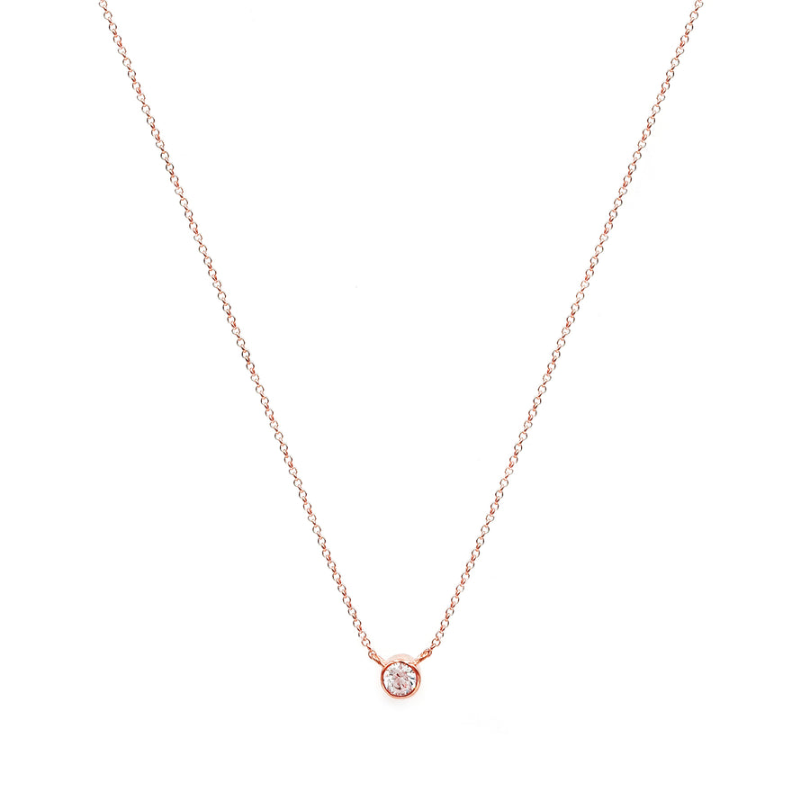 Sparkle Necklace (Plata .925 con Baño de Oro Rosa)