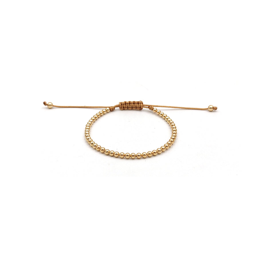 3mm Sphere Basic Bracelet (Oro Laminado Amarillo)