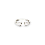 Anillo Doble Perla Bicelada (Plata .925)
