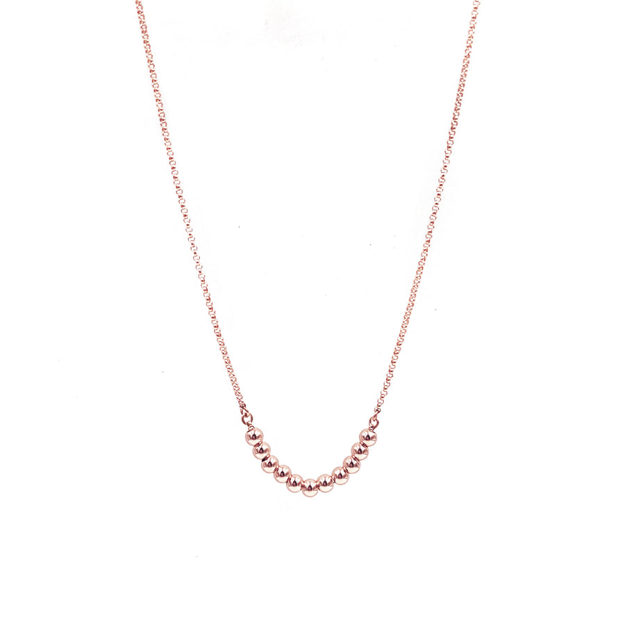 Basic 4mm Necklace(Oro Laminado Rosa)