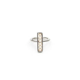 Anillo Línea Perlas (Plata .925)