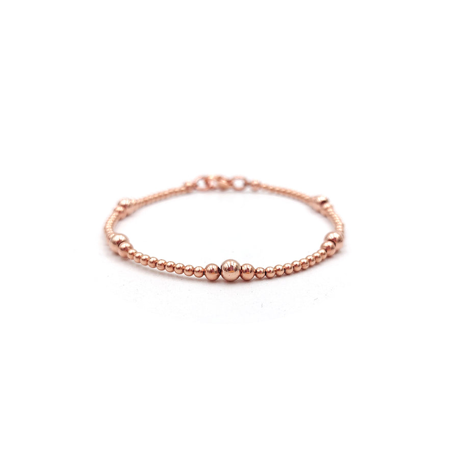Rythm Spheres Bracelet (Oro Laminado Rosa)