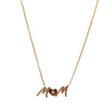 Collar MoM (Plata .925 con Baño de Oro Amarillo)
