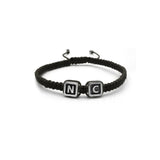 Pulsera Iniciales Negra