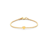 Pulsera Corazón (Oro Laminado Amarillo)