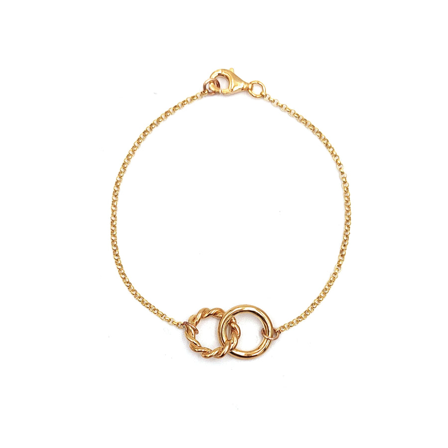 Connection Bracelet (Plata .925 con Baño de Oro)