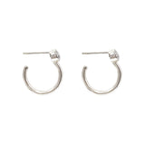 Arracadas con Zirconia Biselada (Plata .925)